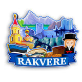 Refrigerator Magnet for Rakvere Estonia  2436