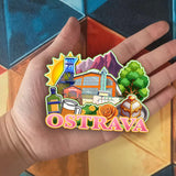 Refrigerator Magnet for Ostrava Czech  2090