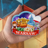 Refrigerator Magnet for Warsaw Poland  2110