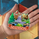 Refrigerator Magnet for Madison Wisconsin USA  914
