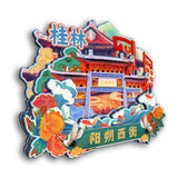 Refrigerator Magnet for Yangshuo West Street, Guilin, Guangxi, China  20