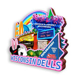 Refrigerator Magnet for Wisconsin Dells Wisconsin USA  917
