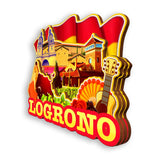 Refrigerator Magnet for Logrono Spain  1580