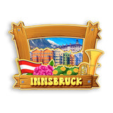 Refrigerator Magnet for Innsbruck Austria  1594