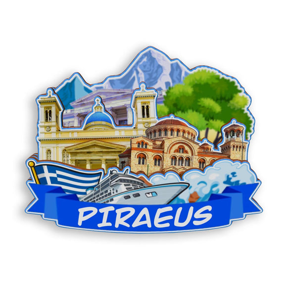 Refrigerator Magnet for Piraeus Greece  1733