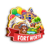 Kühlschrankmagnet für Fort Worth Texas USA 389