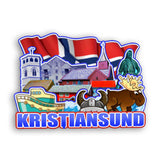 Kühlschrankmagnet für Kristiansund Norwegen 2284