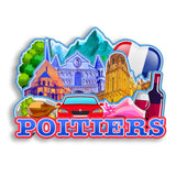Refrigerator Magnet for Poitiers France  2627