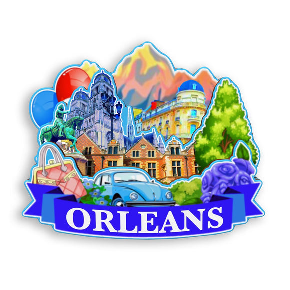 Refrigerator Magnet for Orleans France  1339