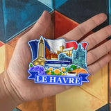 Refrigerator Magnet for Le Havre France  1369