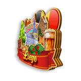 Kühlschrankmagnet für Lüttich, Belgien 2020