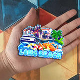 Kühlschrankmagnet für Long Beach, Kalifornien, USA 236