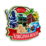 Refrigerator Magnet for Virginia Beach Virginia USA  885