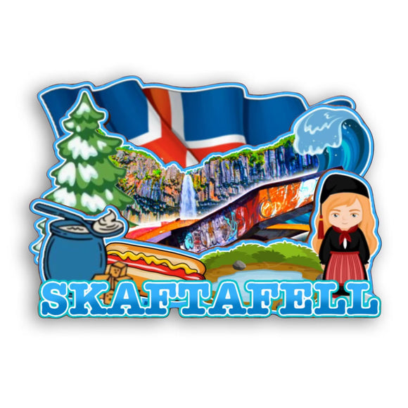 Refrigerator Magnet for Skaftafell Iceland  2259