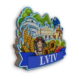 Refrigerator Magnet for Lviv Ukraine  2393