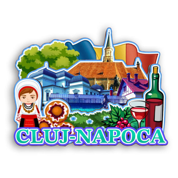 Refrigerator Magnet for Cluj-Napoca Romania  2325