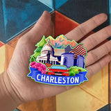 Магнит на холодильник для Чарльстона, Западная Вирджиния, США 907