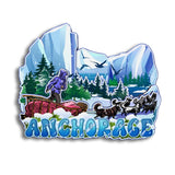 Refrigerator Magnet for Anchorage Alaska USA  101