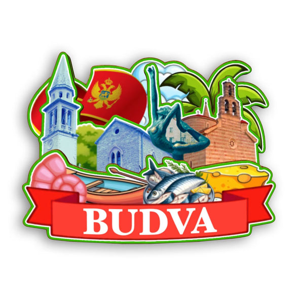 Refrigerator Magnet for Budva Montenegro  2421