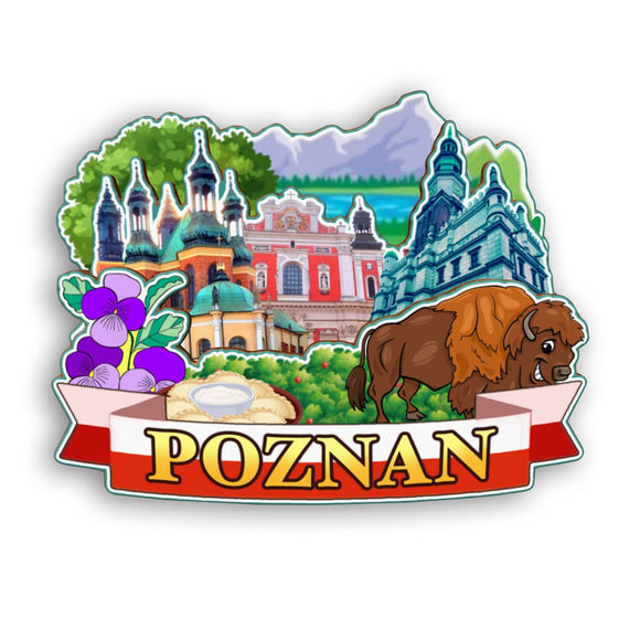 Refrigerator Magnet for Poznan Poland  2118