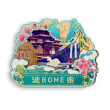 Kühlschrankmagnet für Bomi, Tibet, China 838