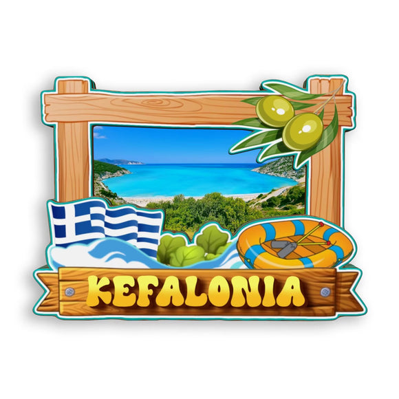 Refrigerator Magnet for Kefallinia Greece  1762