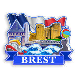 Refrigerator Magnet for Brest France  1328