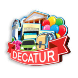 Kühlschrankmagnet für Decatur Alabama USA 361