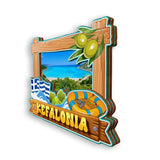 Refrigerator Magnet for Kefallinia Greece  1762