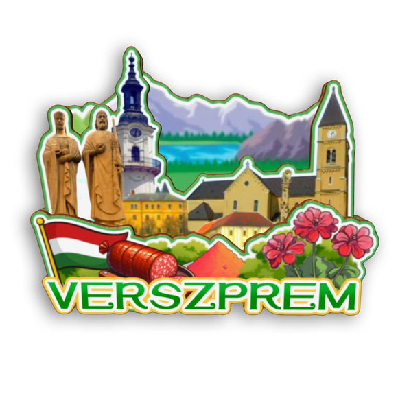 Refrigerator Magnet for Veszprem Hungary  2159