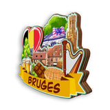 Refrigerator Magnet for Bruges Belgium  2009