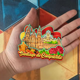 Kühlschrankmagnet für Santiago de Compostela Spanien 1548