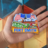 Kühlschrankmagnet für Fort Smith Arkansas USA 335