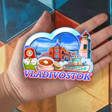 Магнит на холодильник для Владивостока Россия 2521