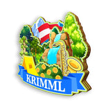 Kühlschrankmagnet für Krimml, Österreich 1612