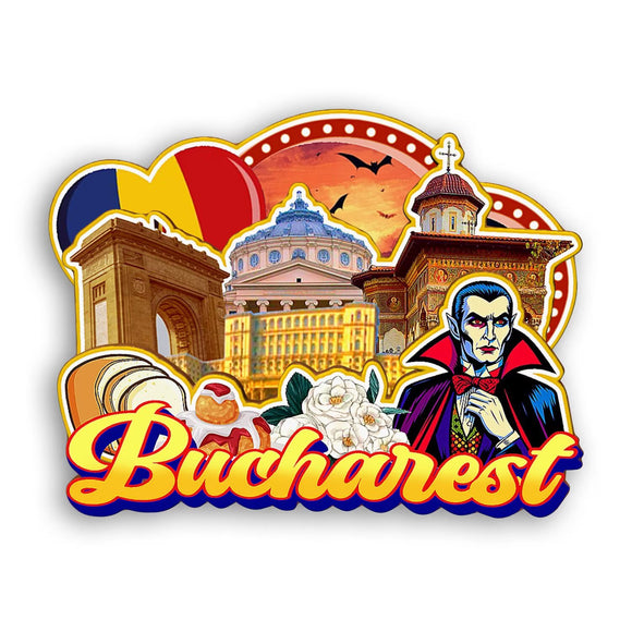 Refrigerator Magnet for Bucharest Romania  2315