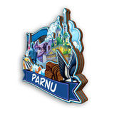 Refrigerator Magnet for Parnu Estonia  2431