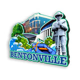 Kühlschrankmagnet für Bentonville Arkansas USA 341