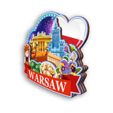 Refrigerator Magnet for Warsaw Poland  2110