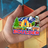 Kühlschrankmagnet für Boulder Colorado USA 282