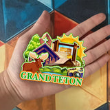 Магнит на холодильник для Гранд-Титон, Вайоминг, США, 929