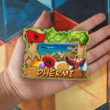 Refrigerator Magnet for Dhermi Albania  2458