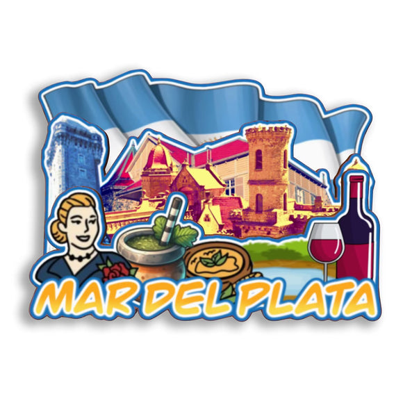 Refrigerator Magnet for Mar Del Plata Argentina  2832