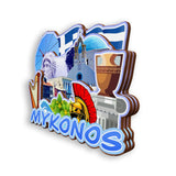 Refrigerator Magnet for Mykonos Greece  1710