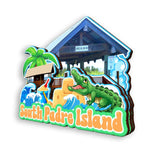 Kühlschrankmagnet für South Padre Island, Texas, USA 397