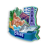 Магнит на холодильник для острова Хиос, Греция, 1772 г.