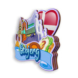 Refrigerator Magnet for Esbjerg Denmark  2080