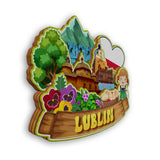 Refrigerator Magnet for Lublin Poland  2120