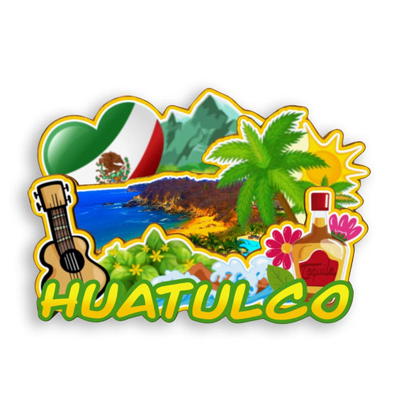 Refrigerator Magnet for Huatulco Mexico  1846