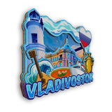 Магнит на холодильник для Владивостока Россия 2522